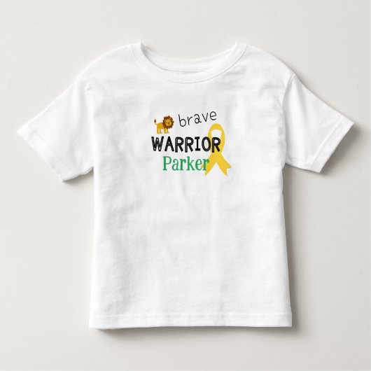 kinderkanker.dappere krijger.CustomToddler Shirt (Voorkant)