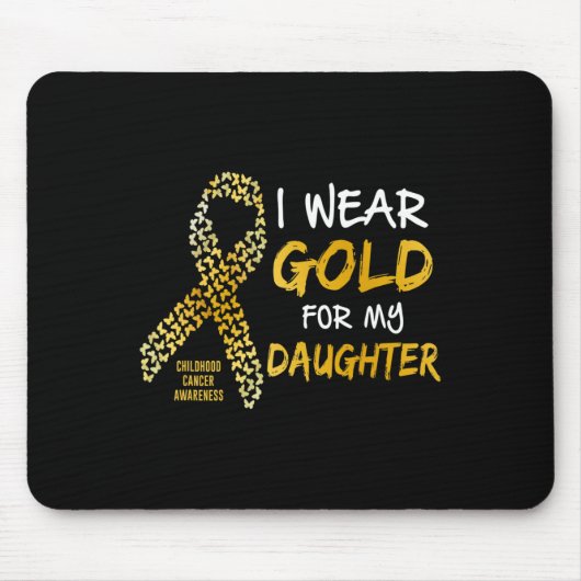 Kinderkanker - Goud voor mijn grootdochter Muismat (Voorkant)