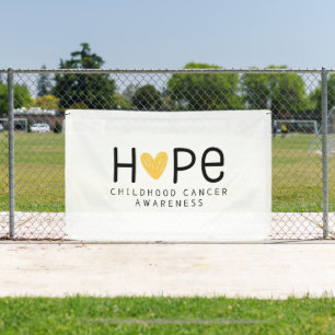 kinderkanker hoop Banner Outdoor Sign