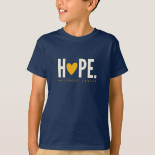 kinderkanker HOPE gouden hart Kinder T-Shirt