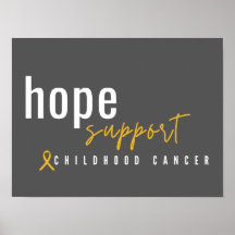 Kinderkanker Hope Ondersteuning Poster & Prints