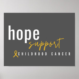 Kinderkanker Hope Ondersteuning Poster & Prints