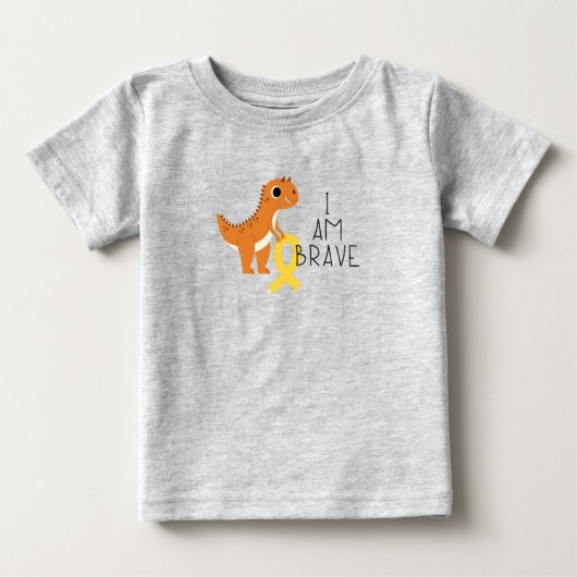 kinderkanker. Ik ben dapper. Baby T-shirt (Voorkant)
