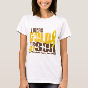 Kinderkanker Ik DRAAG GOLD VOOR MIJN ZON 6.3 T-shirt