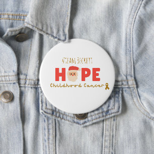 kinderkanker kerst aangepaste hoop Button