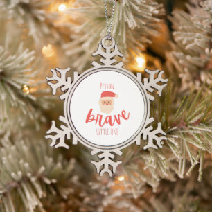 kinderkanker kerst Custom Ornament Pewter