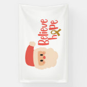 kinderkanker kerst vakantie banner teken (Verticaal)