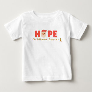 kinderkanker Kerstman Baby T-Shirt