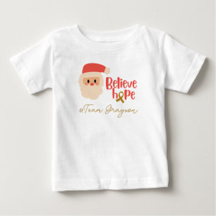 kinderkanker Kerstmis Custom Baby T-Shirt