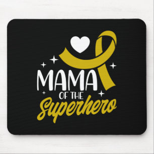 Kinderkanker Mama van een superheldenlint Muismat