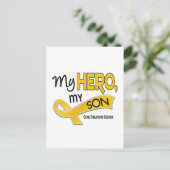 Kinderkanker MIJN HERO MIJN SON 42 Briefkaart (Staand voorkant)