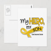 Kinderkanker MIJN HERO MIJN SON 42 Briefkaart (Voorkant / Achterkant)