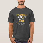 kinderkanker.samen.support.cure. T-Shirt (Voorkant)