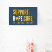 kinderkanker steun hoop genezen Banner Sign (Insitu)