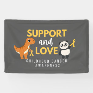 kinderkanker steun liefde banner teken