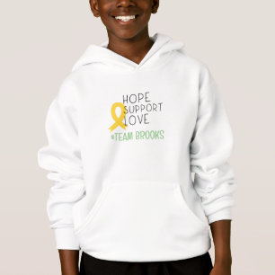 kinderkanker. #team naam aangepaste kinder Hoodie
