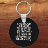 Kinderkankerbewuster Walk Ribbon Sleutelhanger (Voorkant)