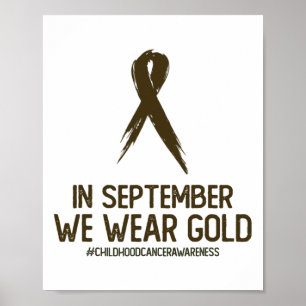 Kinderkankerbewustzijnsmaand In September dragen w Poster