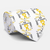 Kinderkankerlint voor bewustwording stropdas (Opgerold)