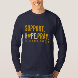 kinderkankersteun hoop T-shirt met lange mouwen