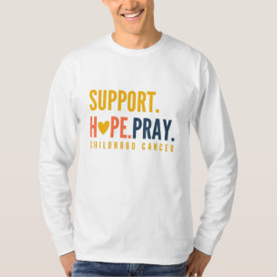kinderkankersteun hoop T-shirt met lange mouwen