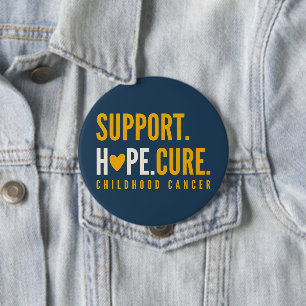 Kinderkankersteun Hope Cure Buttonnen Ronde Button 4,0 Cm
