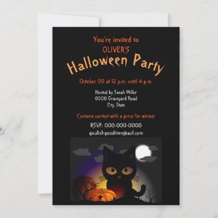 Kinderkostuum Halloween-feest uitnodiging