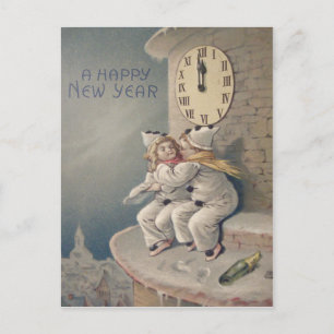 Kinderkostuum Klokkentoren Middernacht Briefkaart