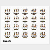 Kinderkostuumstickers II Ronde Sticker (Vel)