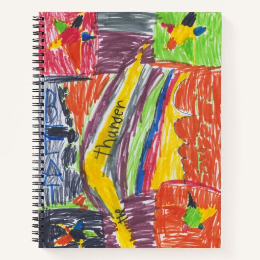 Kinderkunst aandenken kunst of foto notitieboek (Voorkant)