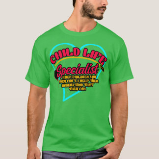 Kinderlevensspecialist wanneer kinderen zeggen dat t-shirt