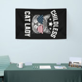 Kinderloos kat dame 2024 spandoek (Beurs)