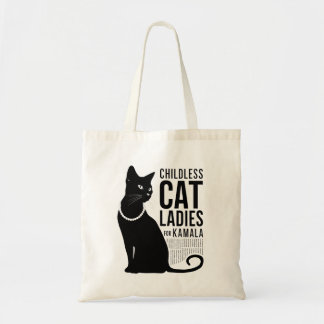 Kinderloze Cat Dames voor Kamala Harris T-Shirt Tote Bag