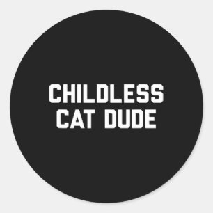 Kinderloze Cat Dudes Ronde Sticker