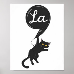 Kinderloze Cat Lady Comma - La Kamala Harris voor Poster