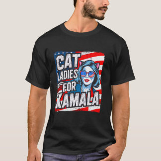 Kinderloze Cat Lady Dames voor Kamala Harris Stemm T-shirt