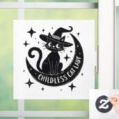 Kinderloze Cat Lady Harris Walz Halloween Pastel Raamsticker (Huis)