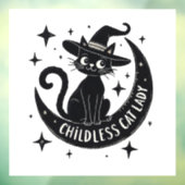 Kinderloze Cat Lady Harris Walz Halloween Pastel Raamsticker (Vel 3)