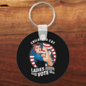 Kinderloze Cat Lady Stem  Rosie de Rivete Sleutelhanger (Voorkant)