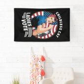 Kinderloze Cat Lady Stem  Rosie de Rivete Spandoek (Insitu)