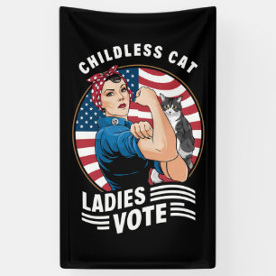 Kinderloze Cat Lady Stem  Rosie de Rivete Spandoek