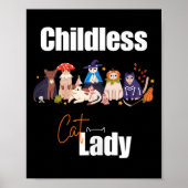 Kinderloze Cat Lady Tanktop Poster (Voorkant)