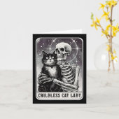 Kinderloze Cat Lady Tarot Kaart (Gele Bloem)