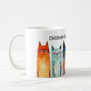 Kinderloze Cat Lady voor Kamala Whimsical Koffiemok