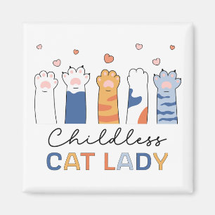 Kinderloze Cat Lady Voting Kamala Harris President Magneet