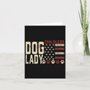 Kinderloze Dog Lady Vote 2024 Amerikaanse vlag Dem Kaart