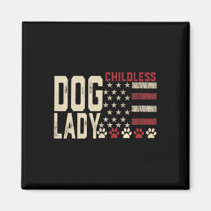 Kinderloze Dog Lady Vote 2024 Amerikaanse vlag Dem Magneet