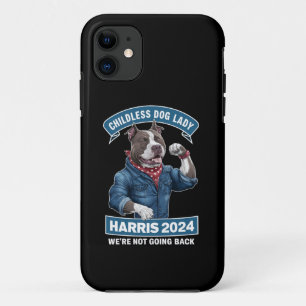 Kinderloze Hondendame Stemt Kamala Verkiezing 2024 iPhone 11 Hoesje
