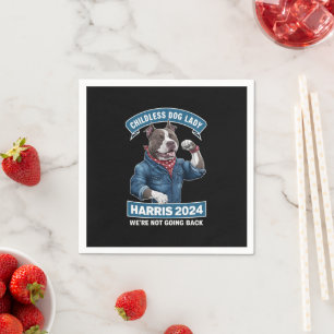 Kinderloze Hondendame Stemt Kamala Verkiezing 2024 Servet