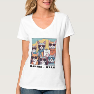 Kinderloze kat dame kinderloze kat dames voor Kama T-shirt